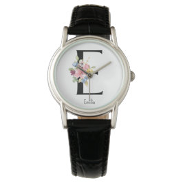 Montre Alphabet de fleurs sauvages E Watch
