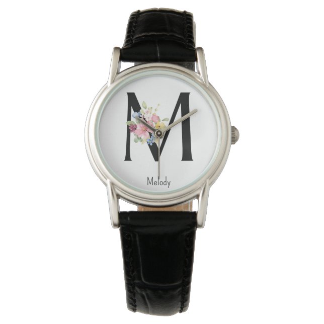 Montre Alphabet de fleurs sauvages M Watch (devant)