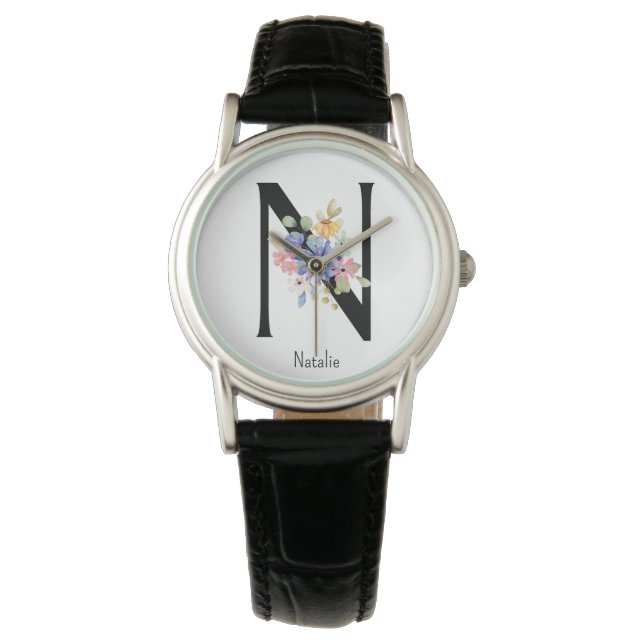 Montre Alphabet Fleur Sauvage N Regarder (devant)