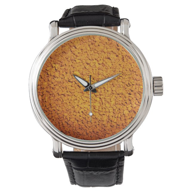 Montre Amateurs de café Granules, Veille en cuir (devant)