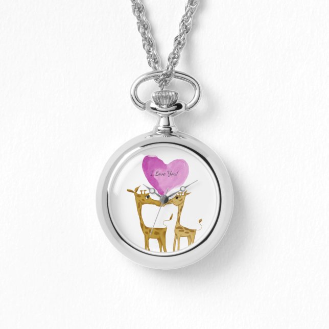 Montre Amateurs de girafe adorables (Recto)