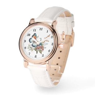 Montre Amateurs de papillon d'aquarelle