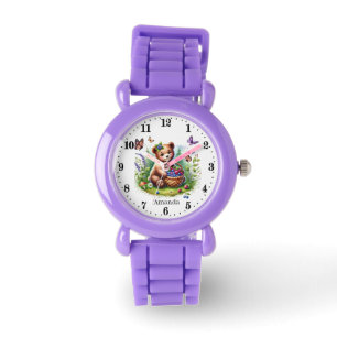 Montre Amateurs d'ours mignonnes filles personnalisables
