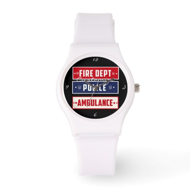 Montre Ambulance de police des incendies Thunder_Cove (Recto)