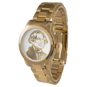 Montre American Président George Washington Portrait Gold