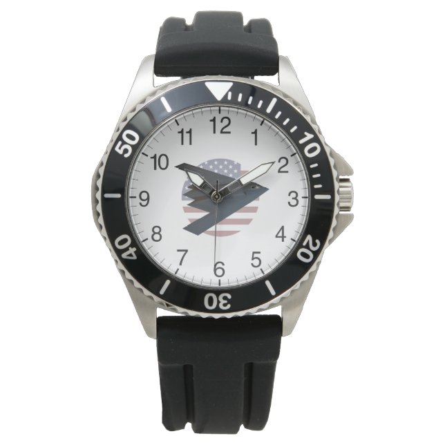 Montre American Stealth Bomber B-2 Spirit (devant)