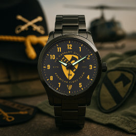 Montre America's First Team Veteran Personalized Black