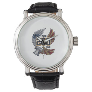 Montre Amérique 250 Ailes d'aigle 2026 Dessin patriotique