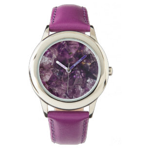 Montre Amethyst Crystal Energy Amethyst Quartz