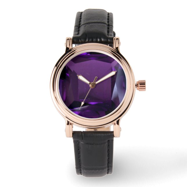 Montre Améthyste Poignée Violette (Recto)