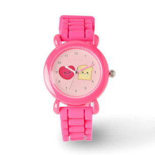 Montre Amour au-dessus de pain, bande dessinée mignonne