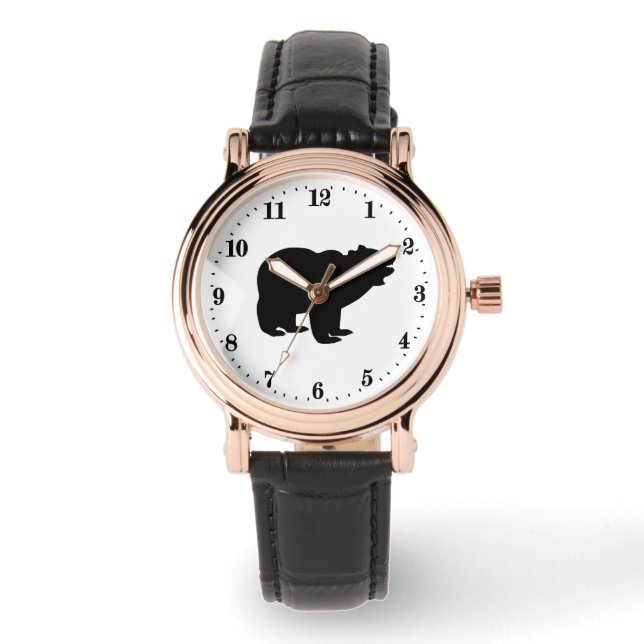Montre amoureux de l'ours noir (Recto)
