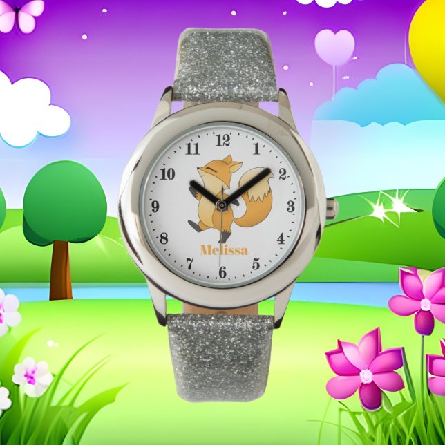 Montre Amoureux des animaux de renard mignon (Créateur téléchargé)