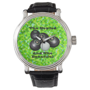 Montre Amusant Bowls De Pelouse Belle Conception,