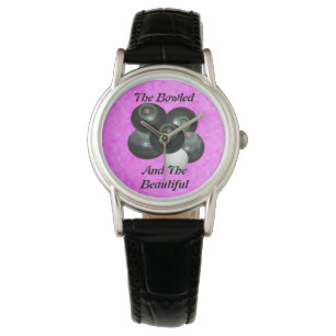 Montre Amusant Bowls De Pelouse Rose Belle Conception,