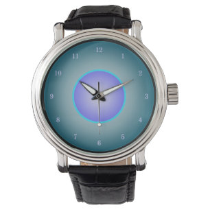 Montre Amusant Néon Aqua/Violet/Bleu