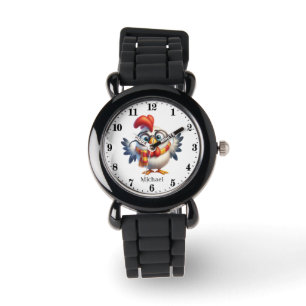 Montre Amusants enfants bots ajouter nom drôle coq