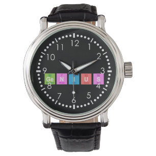 Montre Amusement de chimie de table périodique
