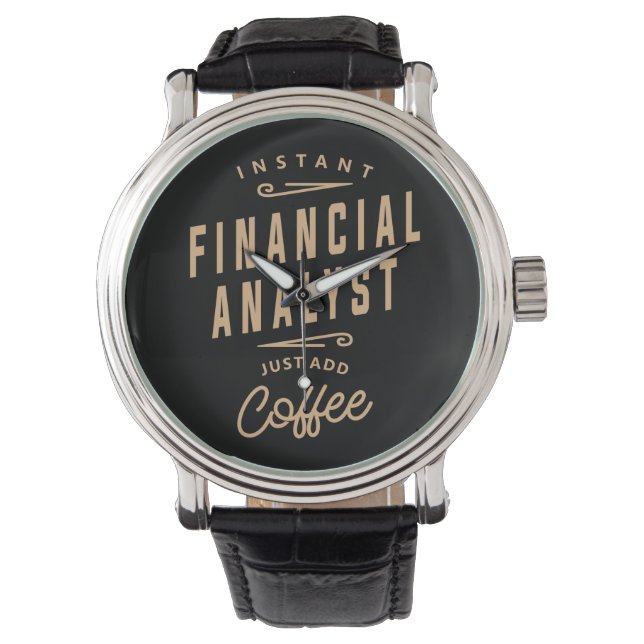Montre Analyste financier Funny Job Occupation Watch (devant)
