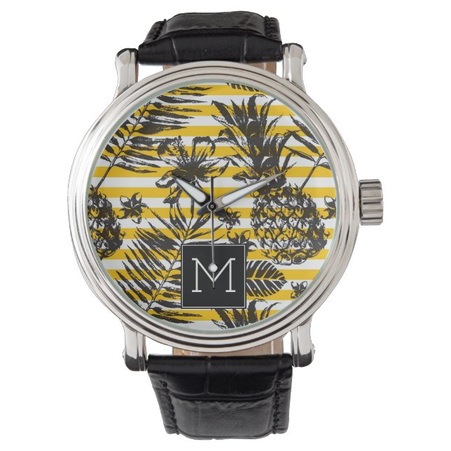 Montre Ananas à main | Monogramme (devant)