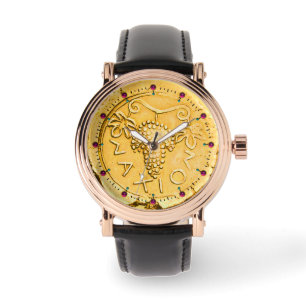 MONTRE ANCIENNE COIN D'OR JAUNE GRAISSES, VIN DE CÉRÉBRE