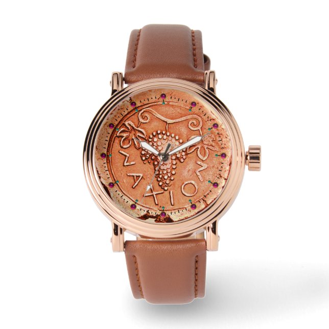 MONTRE ANCIENNE COIN ROUGE BROWN GRAISSES, VIN DE CÉRÉBRE (Recto)