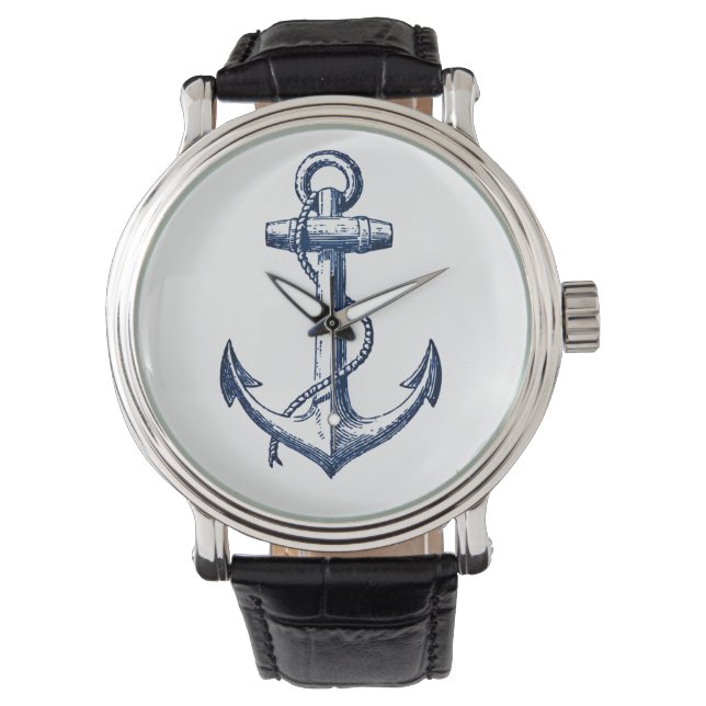 Montre Ancre bleu marine (devant)