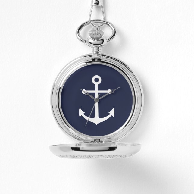 Montre Ancre bleue marine (Recto)