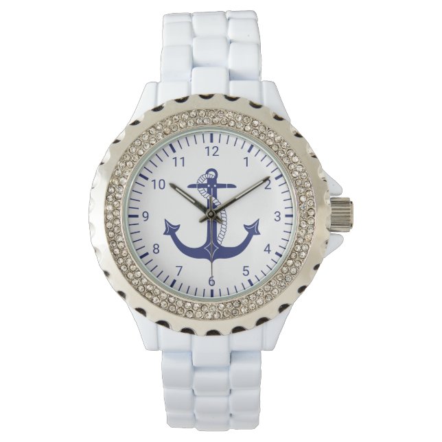 Montre Ancre marine Bleu (devant)