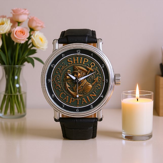 Montre Ancre nautique du capitaine de navire (Créateur téléchargé)