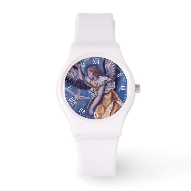 Montre ange à colombe blanche (Recto)
