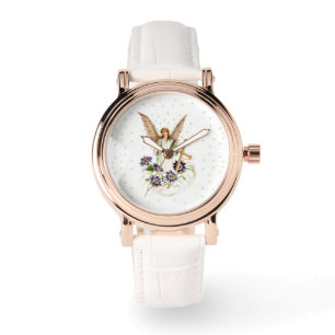 Montre Angel Avec Croix Et Fleurs Clematis Regardez