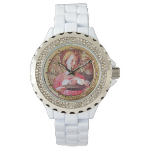 Montre ANGEL AVEC ROSES ET ARCHANGEL GABRIEL Pink Gems