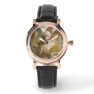 Montre Angel éthéal avec Feuilles d'or