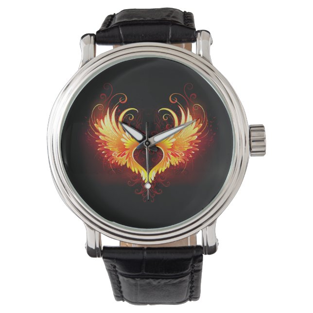 Montre Angel Fire Heart with Wings (devant)