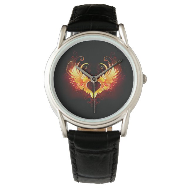 Montre Angel Fire Heart with Wings (devant)