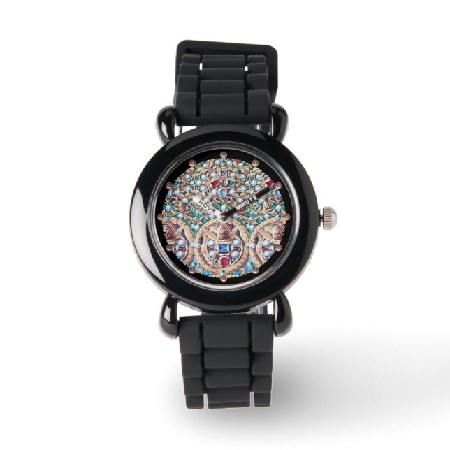 MONTRE ANGELS AUX BIJOUX ANCIENS, PIERRES, PERLES (Recto)