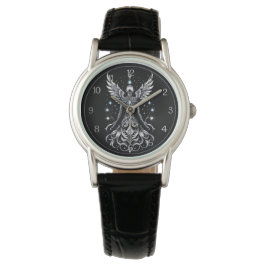 Montre Angle De Tatouage Noir Et Argent