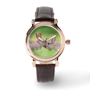 Montre Animaux de bébés cutest   Bunny Kiss