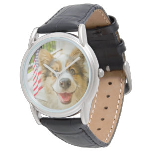 Montre Animaux de bébés cutest Chiot de Corgi Patriotiq