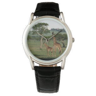 Montre Animaux de bébés cutest Giraffe Calf & Mama