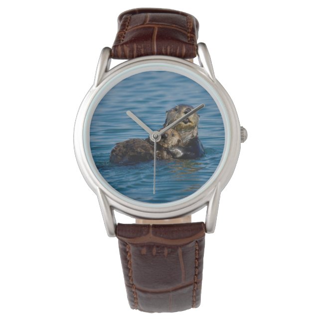 Montre Animaux de bébés cutest | Mère & Bébé Sea Otter (devant)