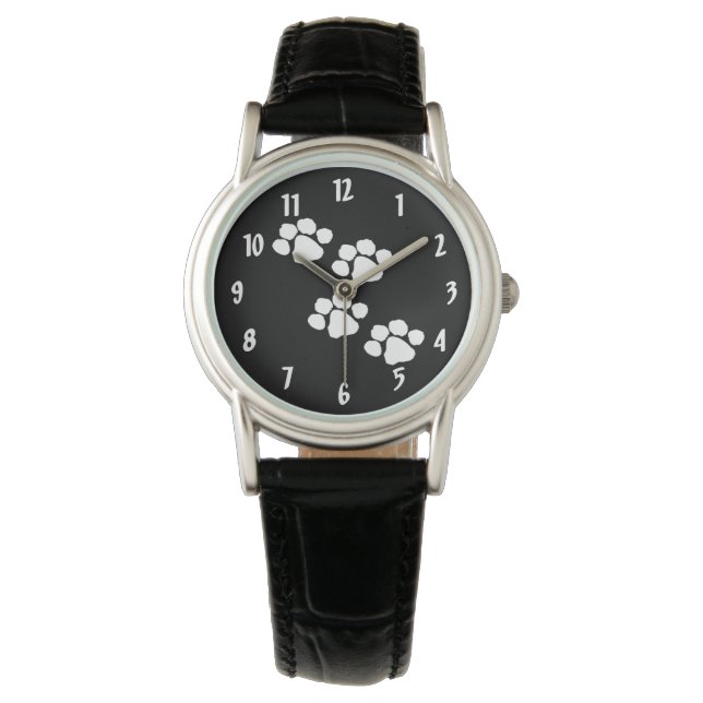 Montre Animaux Empreintes de pattes (devant)