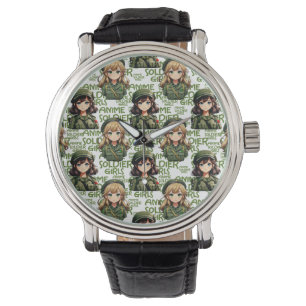 Montre Anime Soldier Girls Design Motif