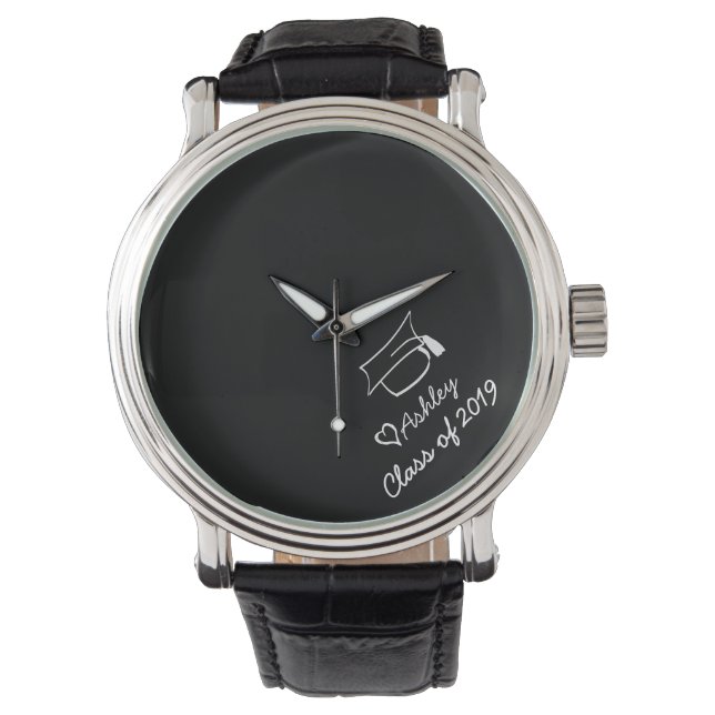 Montre Année de diplôme Nom personnalisé Personnalisé (devant)