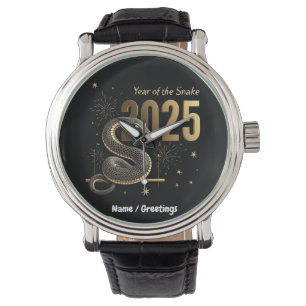 Montre Année du serpent 2025 Zodiac chinois personnalisab