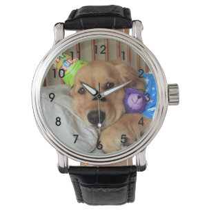 Montre Anniversaire de golden retriever