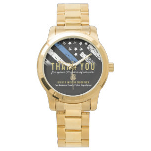 Montre Anniversaire de la retraite de la police Indicateu