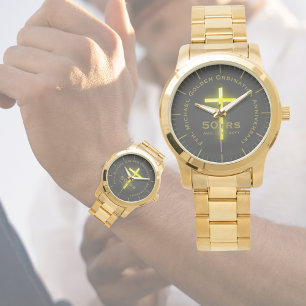 Montre Anniversaire de l'ordination Texte personnalisé