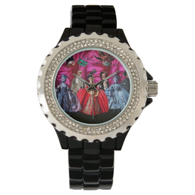 MONTRE ANTIQUE ITALIENNE PUPPETS ET MASQUES MASQUERADE PA (devant)